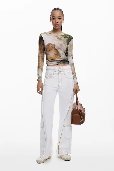 Desigual Women's High-neck horse T-shirt