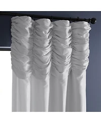 Half Price Drapes Ice Ruched Vintage Textured Faux Dupioni Silk Curtain