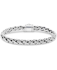Sterling Silver Paddy Oval 7mm Chain Bracelet, Large 8.0 in