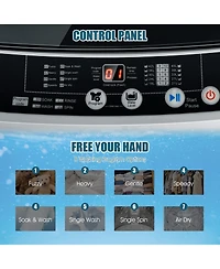 Full-Automatic Washing Machine 1.5 Cubic Feet 11 Lbs Washer and Dryer