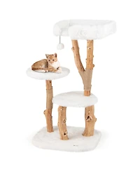 Cat Tree with Jute Scratching Posts Durable & Cozy Play Tower for Cats