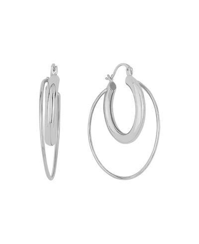 And Now This Double Row Hoop Earrings