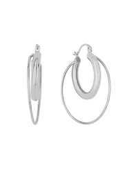 And Now This Double Row Hoop Earrings
