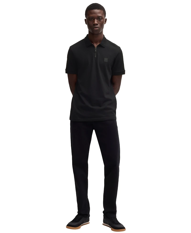 Boss by Hugo Men's Stretch-Cotton Pique Slim-Fit Polo Shirt