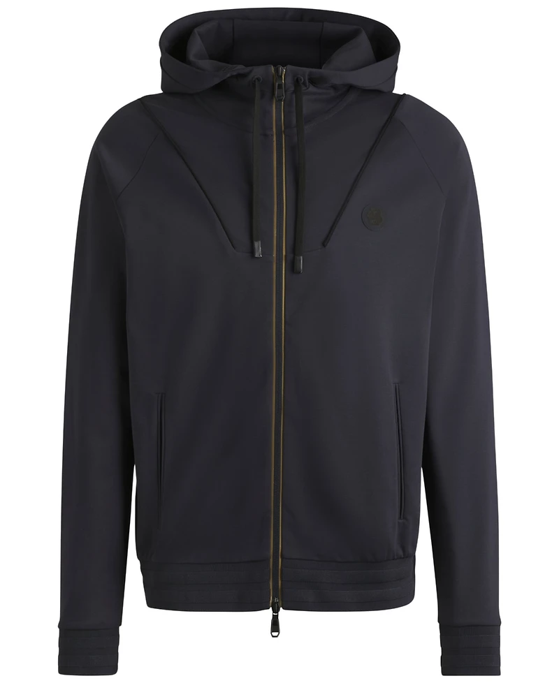 Boss by Hugo Men's Double B Monogram Zip-Up Hoodie