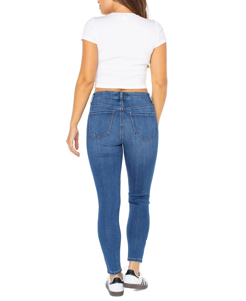 Celebrity Pink Juniors' Curvy Mid-Rise Skinny Ankle Jeans
