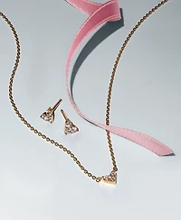 Pandora Gold Plated Triple Stone Heart Gift Set