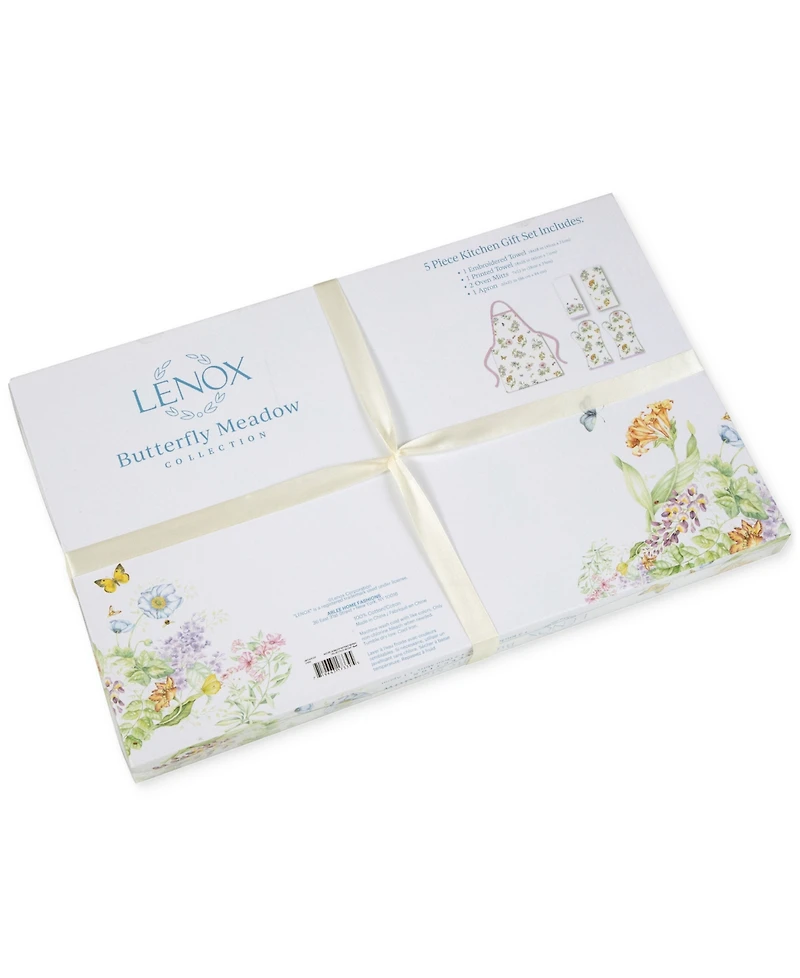 Lenox Butterfly Meadow 5-Piece Kitchen Linens Gift Set