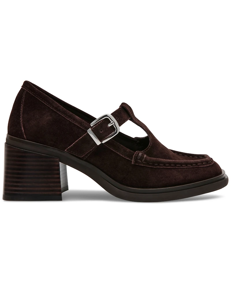 Steve Madden Women's Beverlee T-Strap Block-Heel Mary Jane Pumps