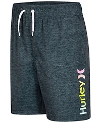 Hurley Big Boys Printed Heathered Pull-On Swim Trunks
