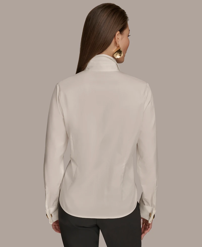 Donna Karan New York Women's Wrist-Hardware Button-Down Shirt