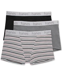 Hanes Women's 3-Pk. Originals Ultimate Cotton Stretch Boxer Brief Underwear 45UOBB
