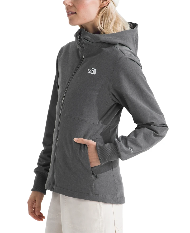 The North Face Women's Shelbe Raschel Zip-Front Fleece-Lined Hoodie Jacket