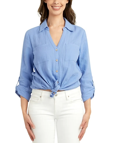 Bcx Juniors' Tie-Front Shirt