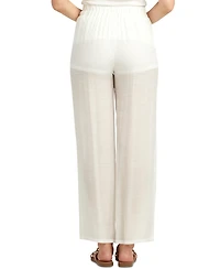 Bcx Juniors' High-Rise Tie-Front Gauze Pants
