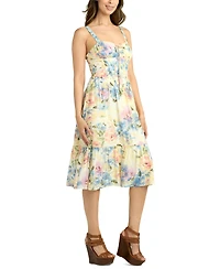 Bcx Juniors' Sleeveless Floral Sweetheart Dress
