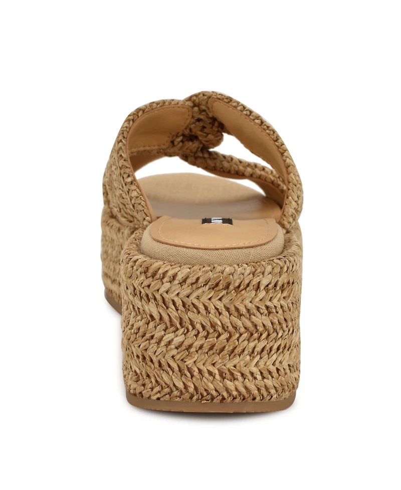 Nine West Women's Cerry Woven Platform Wedge Sandals