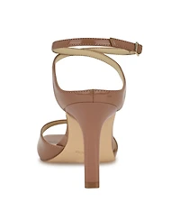 Nine West Women's Devans Strappy Square Toe Stiletto Sandals