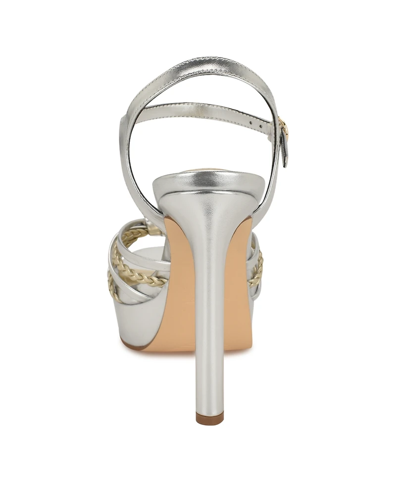 Nine West Women's Waser Strappy Platform Stiletto Sandals