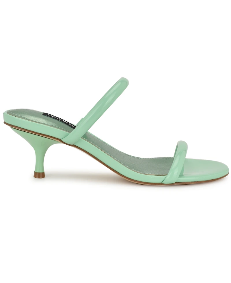 Nine West Women's Berri Double Strap Kitten Heel Sandals