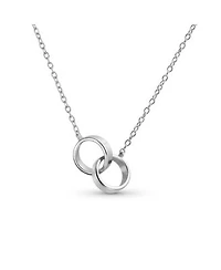 Bling Jewelry Bff Eternal Friendship Pendant Necklace with Double Infinity Interlocking Circles