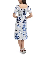 Ellen Tracy Women s Shirt Dress with Drawstring Waistband
