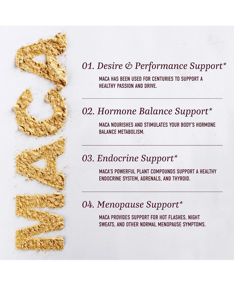 Maca Root Gummies with Natural Peach Flavors, Hormone Balance for Women and Men, SMNutrition, 60ct