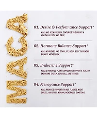 Maca Root Gummies with Natural Peach Flavors, Hormone Balance for Women and Men, SMNutrition, 60ct
