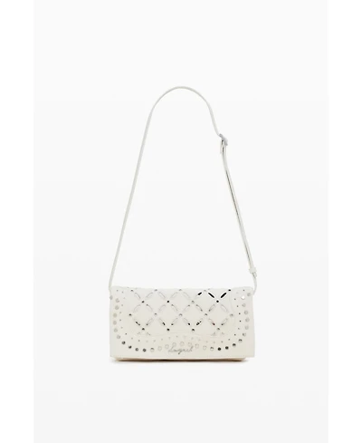Desigual Women's Medium perforated flap bag