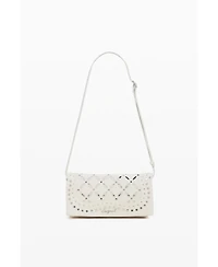 Desigual Women's Medium perforated flap bag