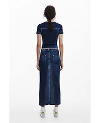 Desigual Women's Denim effect T-shirt