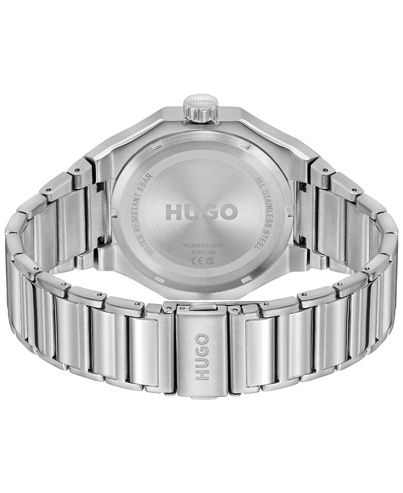 Hugo Boss Men's Grail Sport Quartz Multifunction Stainless-Steel Watch, 44mm
