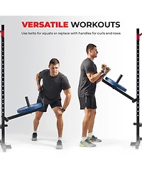 Sunny Health & Fitness Belt Squat Attachment for Power Racks and Cages, Full Body Workout – Sf-XFA015