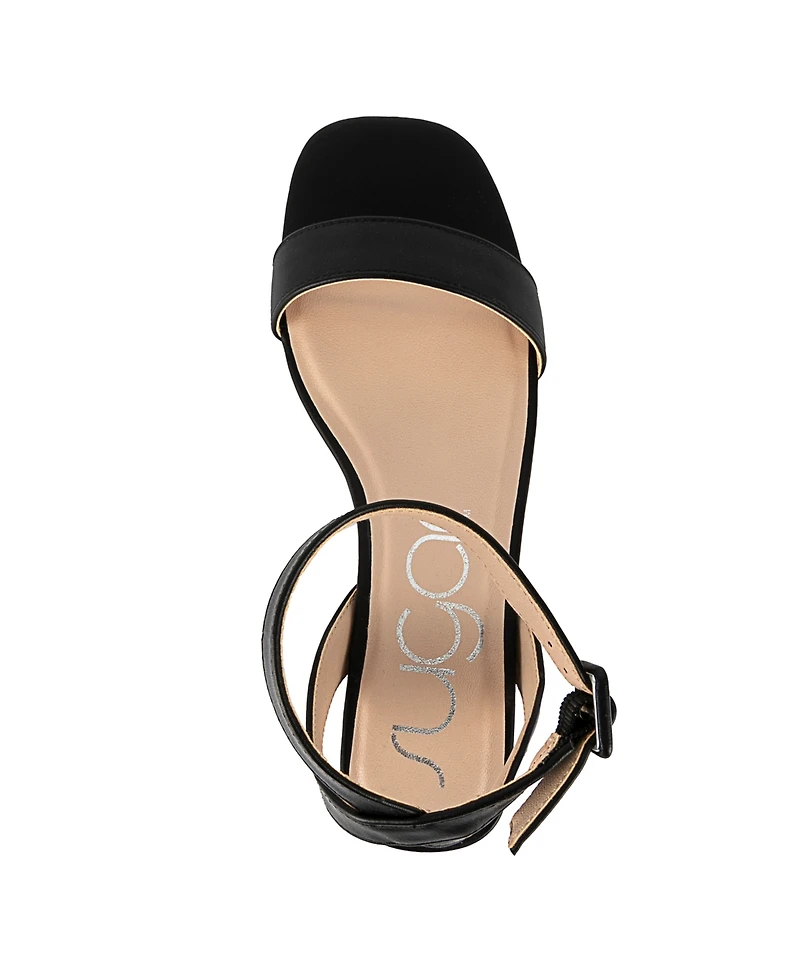 Sugar Women's Umpire Ankle Strap Block Heel Sandals