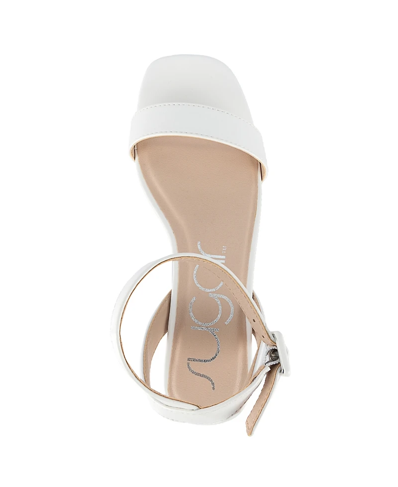 Sugar Women's Umpire Ankle Strap Block Heel Sandals