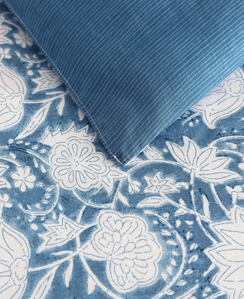 Nautica Bayport Floral Cotton Reversible -Pc. Comforter Set