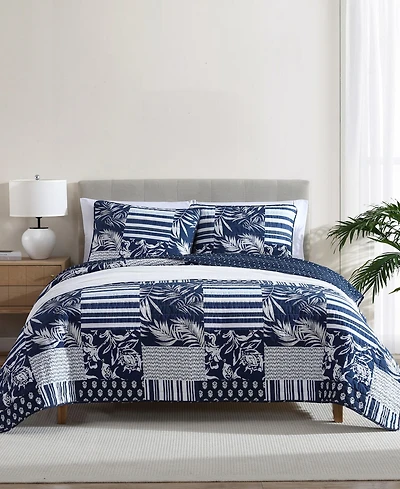 Nautica Avalon Patchwork Reversible -Pc. Quilt Set