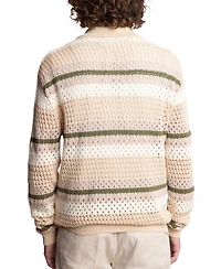 Paisley & Gray Men's Slim Fit Long Sleeve Crochet Cardigan Sweater