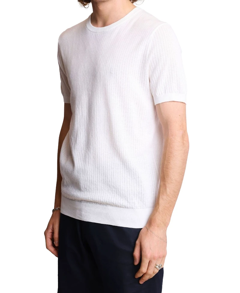 Paisley & Gray Men's Slim Fit Short Sleeve Pointelle T-Shirt