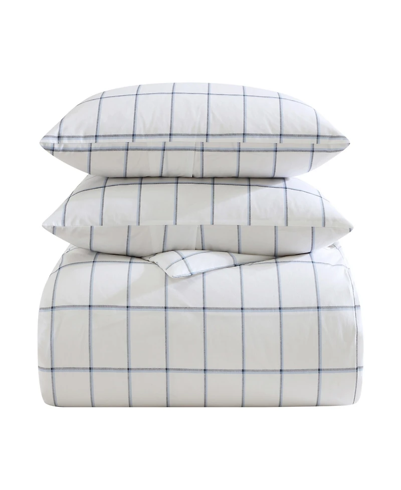 Nautica Plot Percale 2-Pc. Duvet Cover Set, Twin