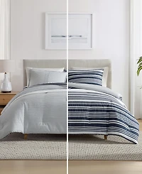 Nautica Coastline Stripe 3-Pc. Duvet Cover Set, Full/Queen
