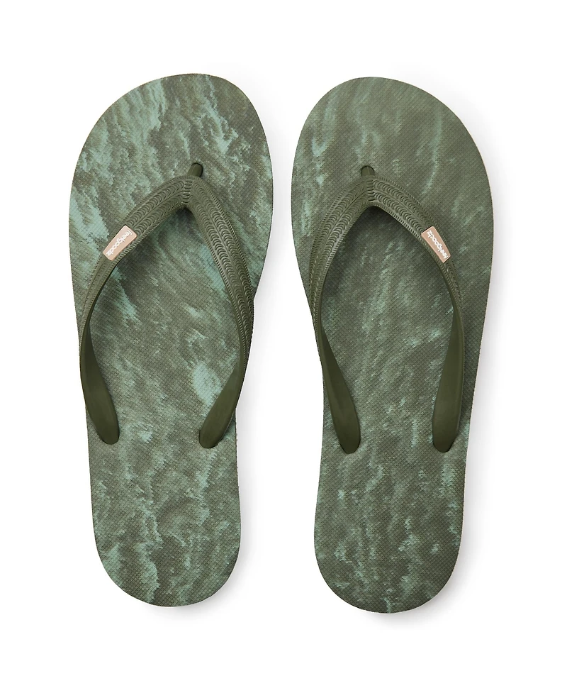 Feelgoodz Men's Men s Classicz Remix Natural Rubber Flip-Flop Thong Sandals