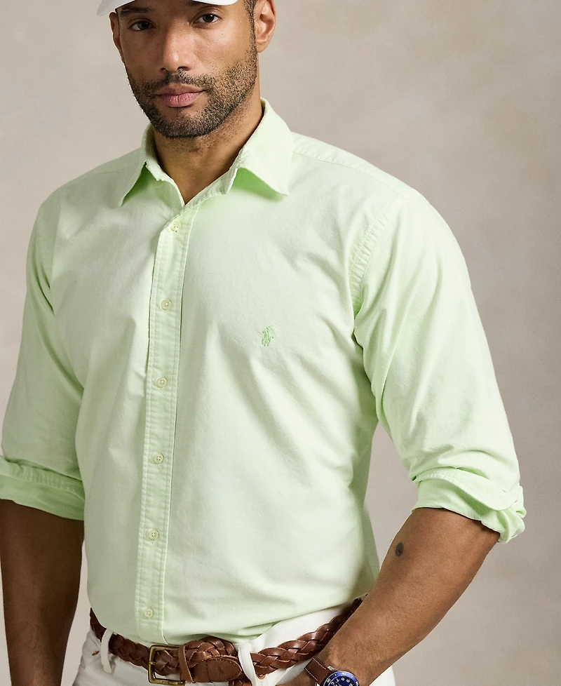 Polo Ralph Lauren Men's Big & Tall Mineral-Dyed Oxford Shirt