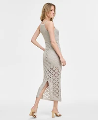 Bar Iii Women's Sleeveless Crochet Maxi Dress, Exclusively at Macy's