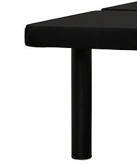Primo International Airflow Black Upholstered Platform Bed Frame