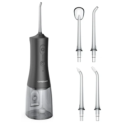 Operan 300ml Cordless Water Flosser with 4 Jet Tips, Portable Water Dental Flossers