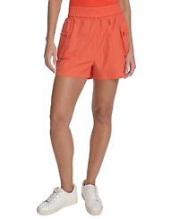 Starter Women's Nylon Zip-Pocket Pull-On Cargo Shorts