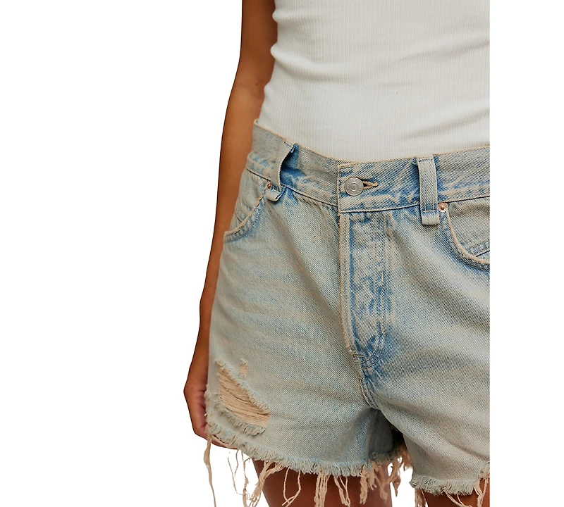 Free People Women's Now Or Never Denim Shorts