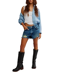 Free People Women's Now Or Never Denim Shorts