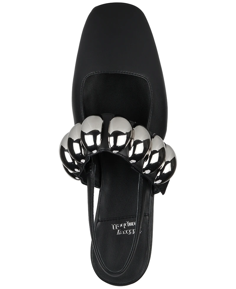 Jeffrey Campbell Manon Dome-Studded Slingback Flats